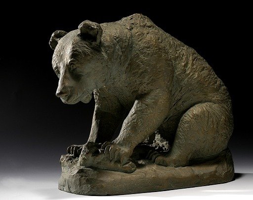 Grizzly Bear Sitting