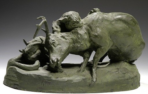 Panther and Deer