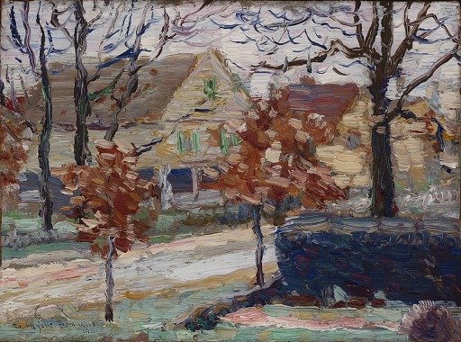 View of Melrose Street from the Spiers' Porch