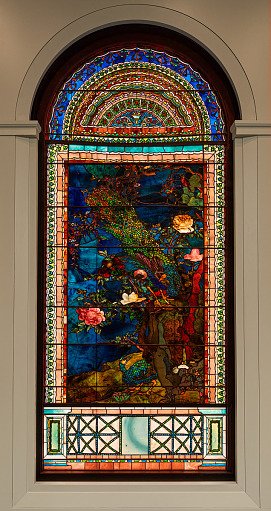 Peacocks and Peonies I