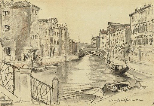 A Canal at Venice