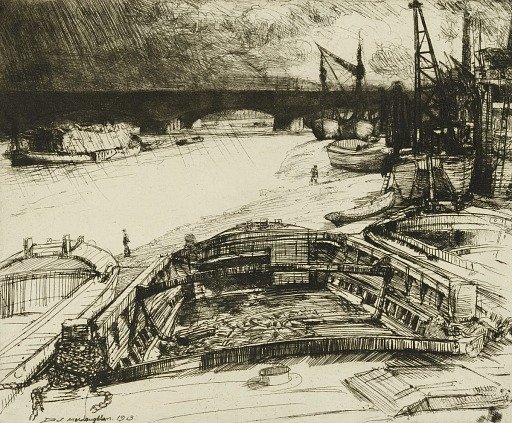Wind and Rain on the Thames