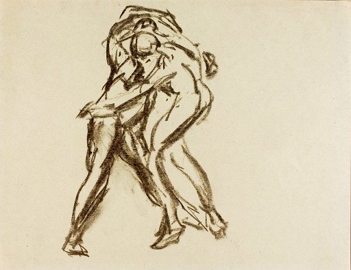 Two Figures in Action