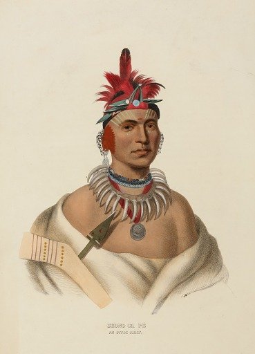CHONO CA PE. AN OTTOE CHIEF., from History of the Indian Tribes of North America