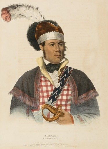 M'INTOSH. A CREEK CHIEF., from History of the Indian Tribes of North America