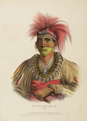 NO-WAY-KE-SUG-GA. OTOE., from History of the Indian Tribes of North America