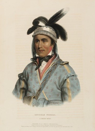OPOTHLE YOHOLO. A CREEK CHIEF., from History of the Indian Tribes of North America