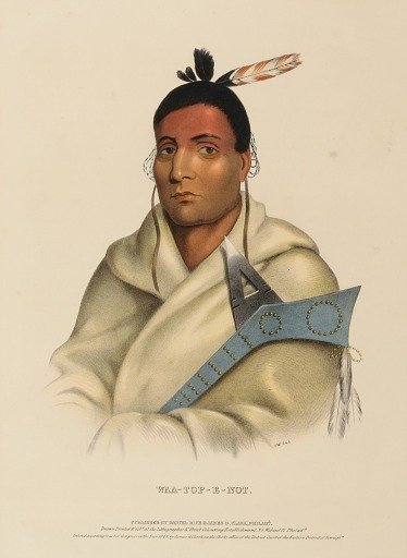 WAA-TOP-E-NOT., from History of the Indian Tribes of North America
