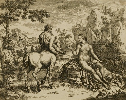 Thetis Gives Achilles in Charge of Chiron