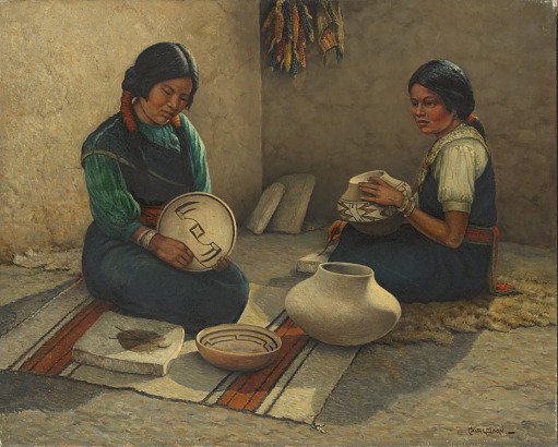 Hopi Pottery Painters