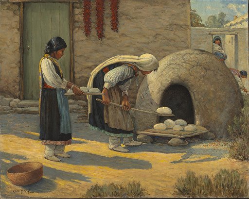 Women Baking Bread