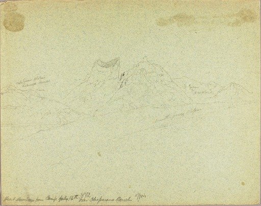 Heart Mountain from Camp, near Chapman's Ranch