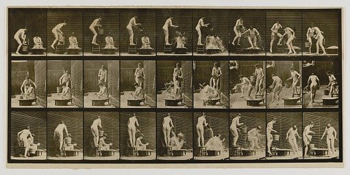 Woman Pouring Basin of Water over Another Woman's Head, from the book Animal Locomotion
