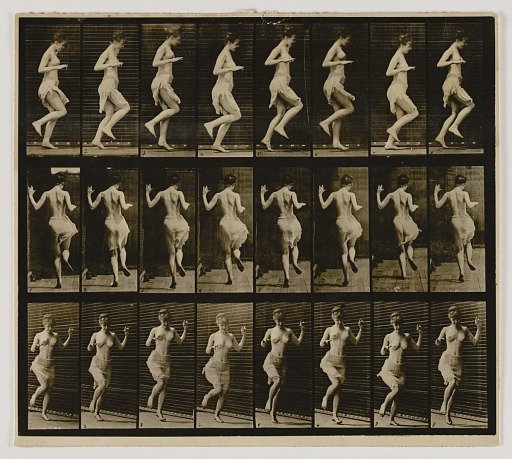 Woman Ricochetting on One Foot, from the book Animal Locomotion
