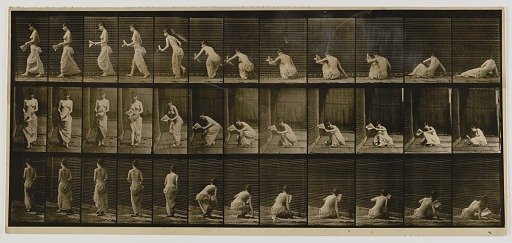 Woman Rising from Sitting on Ground, from the book Animal Locomotion