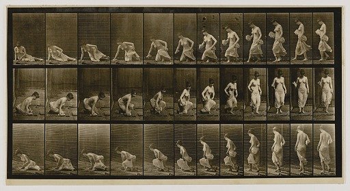 Woman Sitting Down on the Ground, from the book Animal Locomotion
