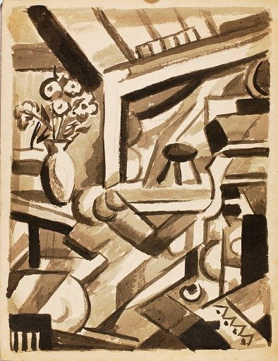 Abstract--Flowers in Left