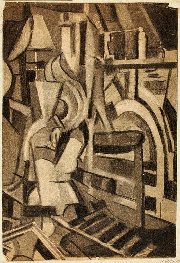 Abstract--Seated Figure
