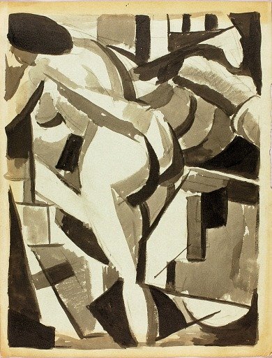 Female Nude Bending Over