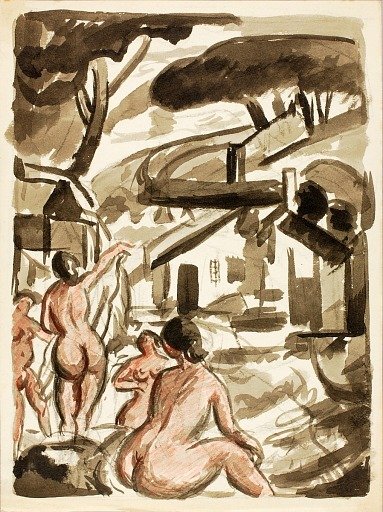 Group of Four Female Nudes