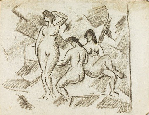 Group of Three Female Nudes
