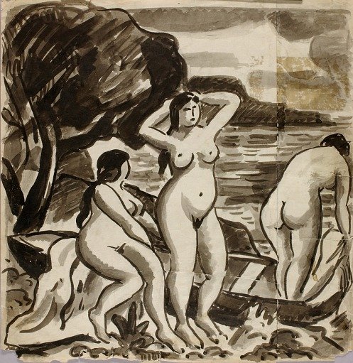 Group of Three Female Nudes