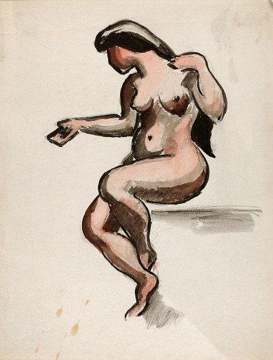 Seated Female Nude
