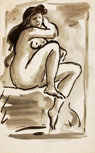 Seated Female Nude