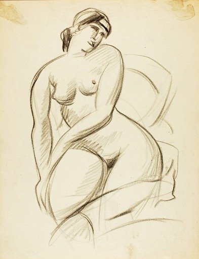 Seated Female Nude