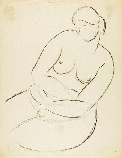 Seated Female Nude