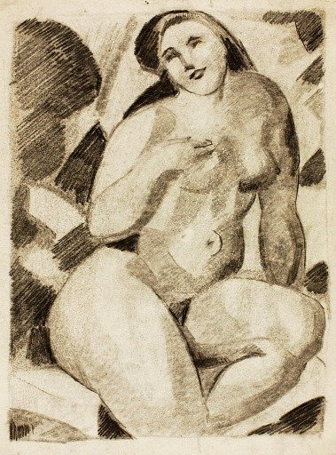 Seated Female Nude