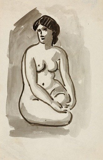 Seated Female Nude