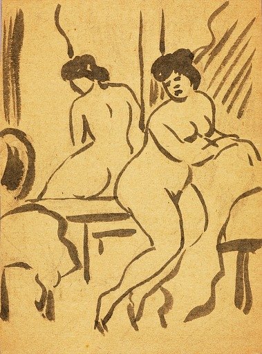 Sitting Female Nude