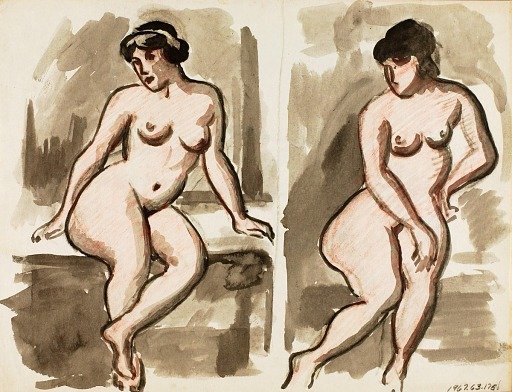 Two Female Nudes