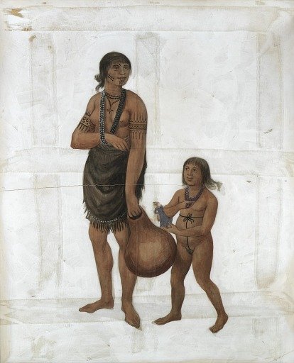 A Chiefe Herowan's Wife of Pomeoc and Daughter