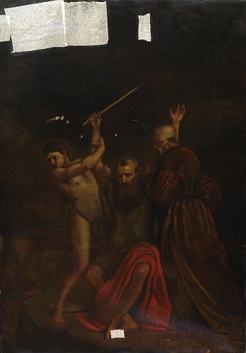 Moses, Aaron and Hur on Mount Horeb