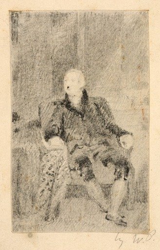 Seated Man in Eighteenth Century Dress