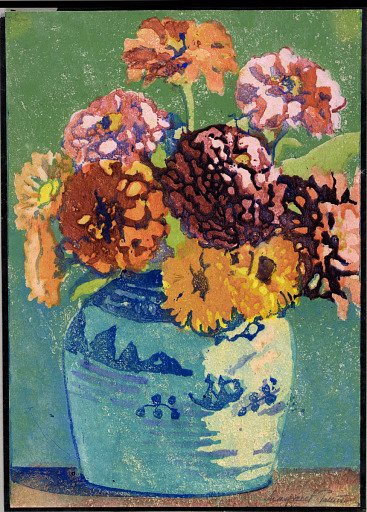 Zinnias and Marigolds