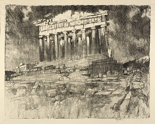 Sunset on the Parthenon, from the series Land of the Temples