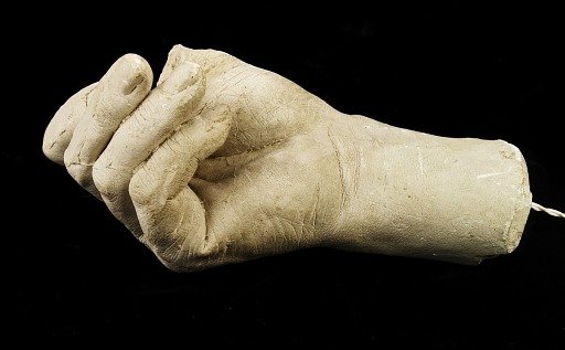 Cast of Hiram Powers's Right Hand, with Fingers Turned Under (thumb missing)