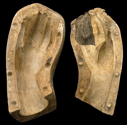 Mold of a Woman's Hand