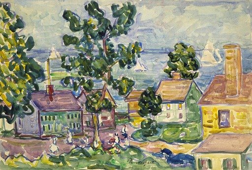 New England Coastal Village