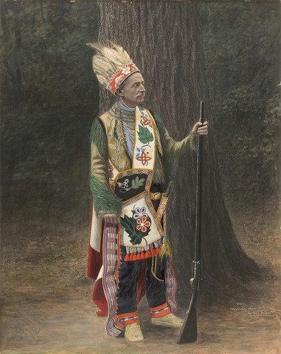 White Man in Chippewa Costume
