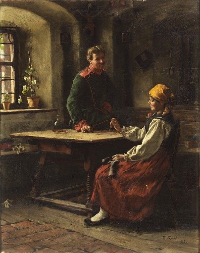 Officer with Peasant