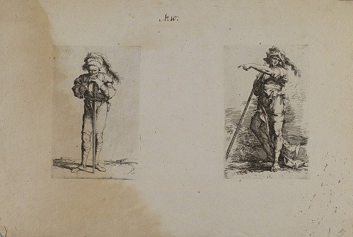 (Figurine Series) Old Man with Plumed Hat, Resting Hands