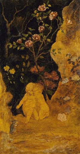 Panel for a Screen: Children Frightened by a Rabbit