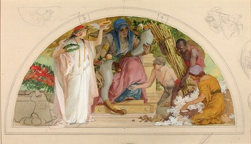 Wealth of the Soil (study for lunette, Old Senate Office Building)
