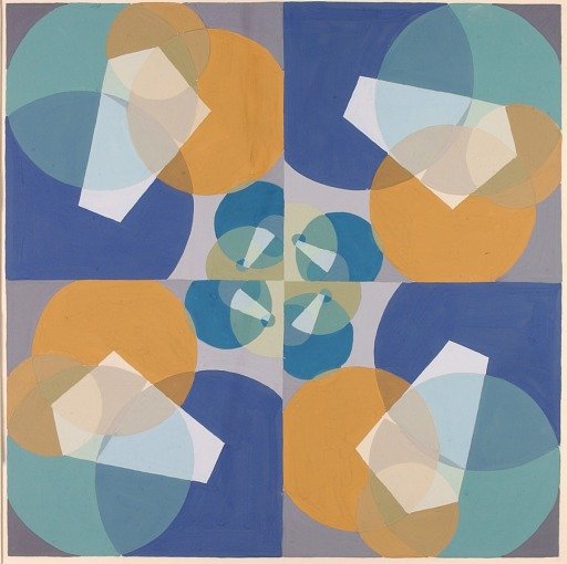 Green Squares (from series, the Mathematical Basis of the Arts)