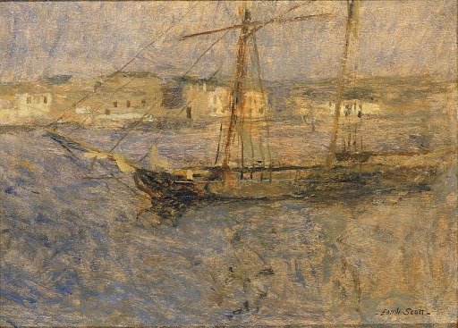 Ships at Anchor, Cherbourg no. I