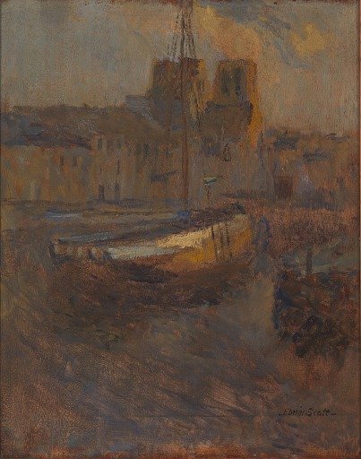 Ships at Anchor, Cherbourg no. II